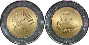 P0791 San Marino 500 Lire Man Computer 1986 FDC -> Make Offer