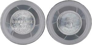 P1889 Algeria Colonies 5 Centimes Commerce Bougie 1915 PCGS MS64