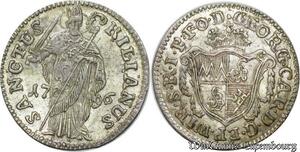 P8002 Germany Würtzbourg Shilling Georg Karl von Fechenbach 1796 Silver