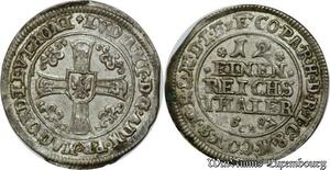 P8006 Rare Germany Ludwig Anton von Pfalz-Neuburg 1/12 Taler 1687 Silver
