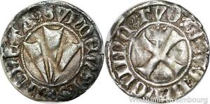 P8050 Germany Stralsund Stadt Pfennig 1379 Moneta Svndensis Silver