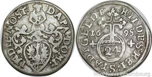 P8052 German States Hildesheim 1/24 Thaler 1695 Silver -> Make offer