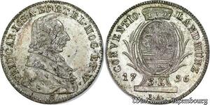 P8057 Rare Germany Mainz Erzbistum 3 Kreuzer Fr K Jos Freiherr von Erthal 1796