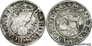 P8071 Germany Nordlingen 1/2 Batzen Eberhard IV 1528 Silver -> Make offer