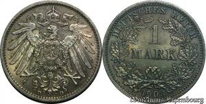 P8149 Germany Empire Mark Wilhelm II 1908 D Silver UNC -> Make offer