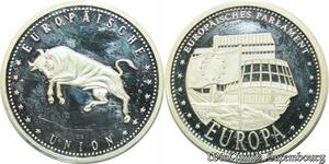 P8186 Medal Germany European Union Token Parlament Bull Silver PROOF