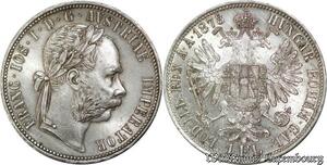 P8295 Austria Hasburg Florin Franz Joseph I 1878 Silver UNC -> Make Offer