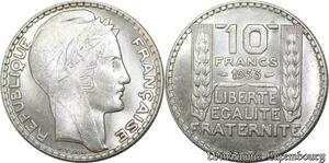 P8304 France 10 Francs Turin 1932 Silver SPL -> Make Offer