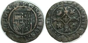 Q0173 Rare Belgique Flanders Quart de Gros Charles V 1506 1518 Bruges Silver
