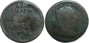 Q0179 Austrian Netherlands Liard Marie Thérèse 1749 Lion Brugges ->Make Offer