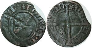 Q0200 Rare Netherlands Burgundy County Flandres Mite Jean sans Peur 1405 1419