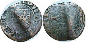 Q0207 Feodal Netherlands Brûlé Louis de Bourbon ND 1478-1479 Liège Hasselt