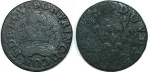 Q0225 Sedan Double Tournois Frédéric Maurice de la Tour d'Auvergne 1602 1652