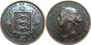 Q0253 Jersey 1/26 Shilling Victoria 1870 -> Make offer