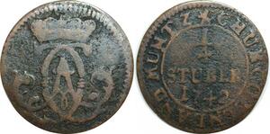 Q0266 German States Koln 1/4 Stüber Clemens August 1742 -> Make offer