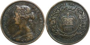 Q0308 Canada Nova Scotia One Cent Victoria 1864 -> Make offer