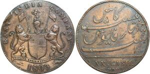 Q0336 India-British Madras Presidency 20 Cash 1803 -> Make offer