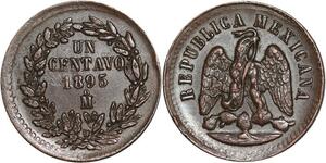 Q0346 Mexico Republic 1 Centavo 1895 Mo KM-391.6 -> Make offer