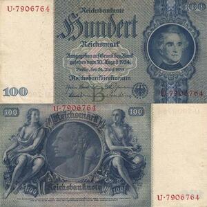 Q4171 Banknote Germany Berlin 100 Reichsmark Justus Liebig 1935 - Make Offer