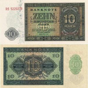 Q4197 Banknote Germany Berlin 10 Deutsche Mark 1948 UNC - Make Offer 