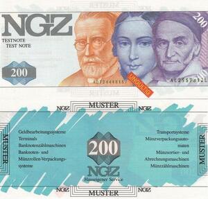 Q4221 Banknote Germany Test Note - Make Offer