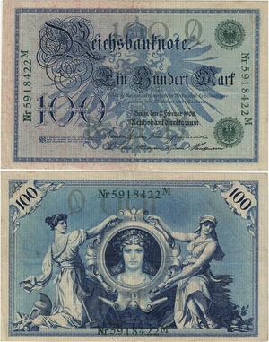 Q4239 Banknote Germany Berlin 100 Mark 1908 AU - Make Offer