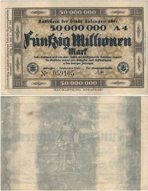 Q4300 Banknote Germany Solingen 50 Milliarden Mark 1923 - Make Offer 