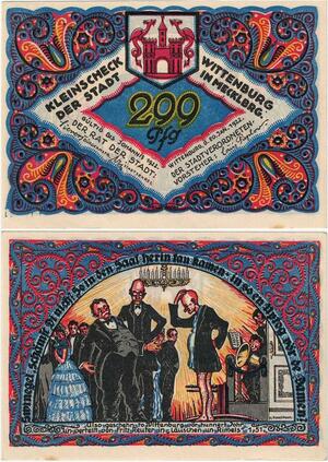 Q4308 Banknote Germany 299 Pfennig  Festszene Wittenburg 1922 - Offer