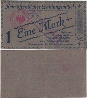 Q4351 Banknote Germany 1 Mark No public currency Hann Münden 1915 - M Offer