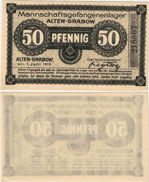 Q4353 Banknote Germany 50 Pfennig  Onesided Altengrabow 1916 - Make Offer
