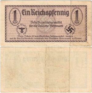 Q4368 Banknote Germany 1 Reichspfennig Reichs-eagle 1924-1948 - Make Offer