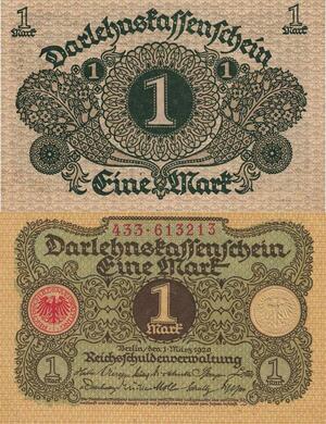 Q4626 Banknote Germany Berlin 1 Mark Darlehnstrassenmark 1920 UNC - Make Offer