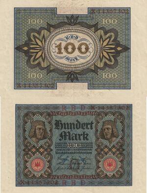 Q4627 Banknote Germany Berlin 100 Mark Reichsbanknote 1920 UNC - Make Offer