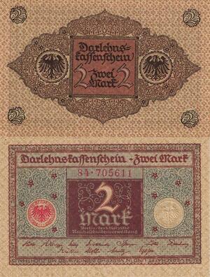 Q4635 Banknote Germany Berlin 2 Mark Eagles 1920 UNC - Make Offer