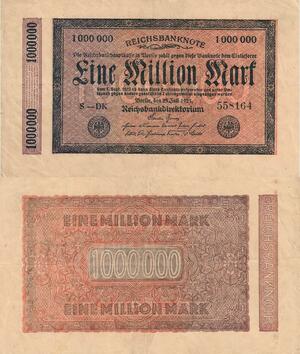 Q4773 Banknote Germany Berlin 1 Million Mark Reichbanknote 1923 - Make Offer