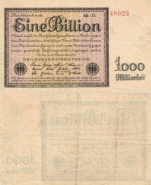 Q4795 Rare Banknote Germany Berlin 1 Billion Mark Reichbanknote 1923 - Offer