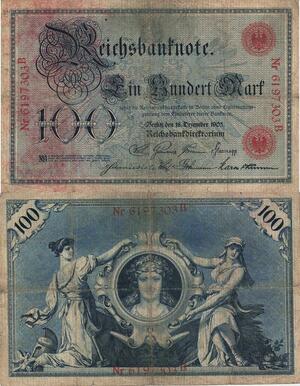 Q4804 Banknote Germany Berlin 100 Mark Reichsbanknote 1903 - Make Offer