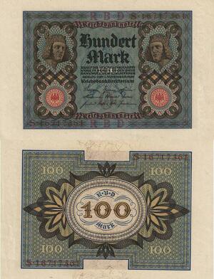 Q4818 Banknote RBD Germany Berlin 100 Mark Bamberg Horseman 1920 AU - Make Offer