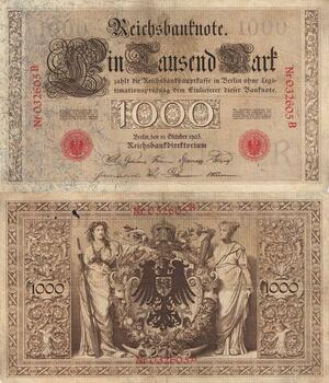Q4832 Rare Banknote Germany Berlin 1000 Mark 1903 - Make Offer