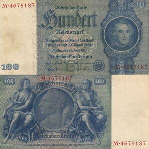 Q4836 Banknote Germany Berlin 100 Reichsmark Justus Liebig 1935 - Make Offer
