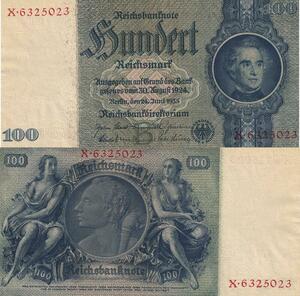 Q4837 Banknote Germany Berlin 100 Reichsmark Justus Liebig 1935 AU - Make Offer