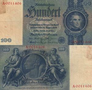 Q4838 Banknote Germany Berlin 100 Reichsmark Justus Liebig 1935 - Make Offer