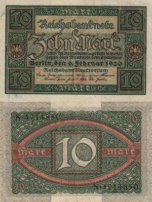 Q4842 Banknote Germany Berlin 10 Mark Reichsbanknote 1920 - Make Offer