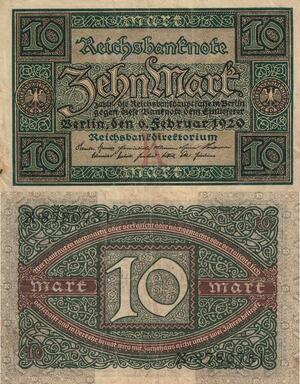 Q4845 Banknote Germany Berlin 10 Mark Reichsbanknote 1920 - Make Offer
