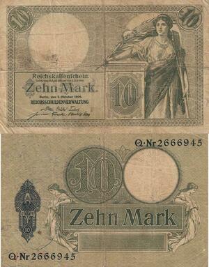 Q4860 Banknote Germany Berlin 10 Marks 1906 - Make Offer