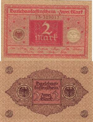 Q4866 Banknote Germany 2 Mark Darlehnskassenschein1920 AU - Make Offer