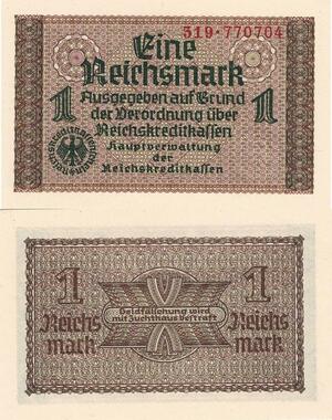 Q4881 Banknote Germany 1 Reichsmark UNC - Make Offer
