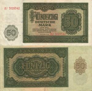 Q4900 Banknote Germany Berlin 50 Deutsche Mark 1948 - Make Offer