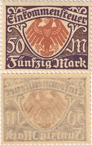 Q4906 Stamp Germany Einkommensteuer 50 Mark Einkommensteuer - Make Offer