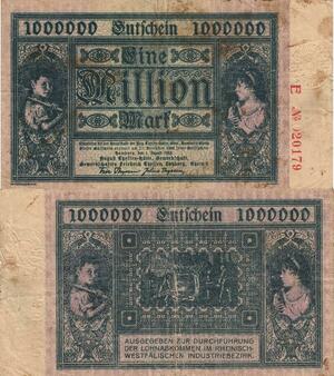 Q5020 Banknote Germany 1 Million Mark Children 1923 - Make Offer
